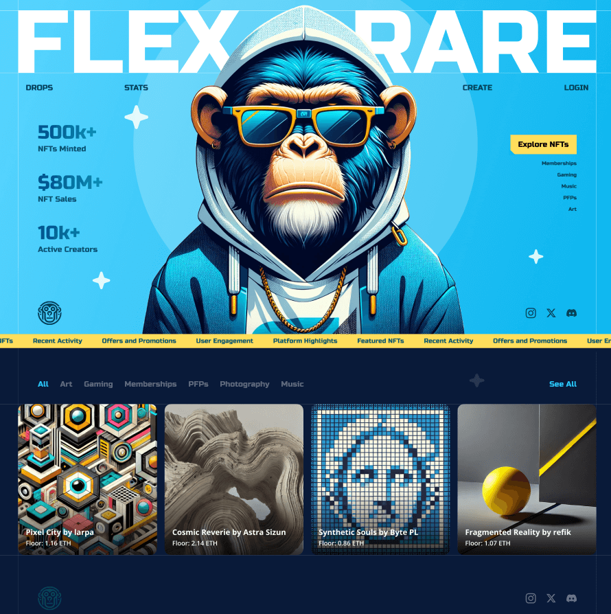 Flex Rare - An NFT Marketplace