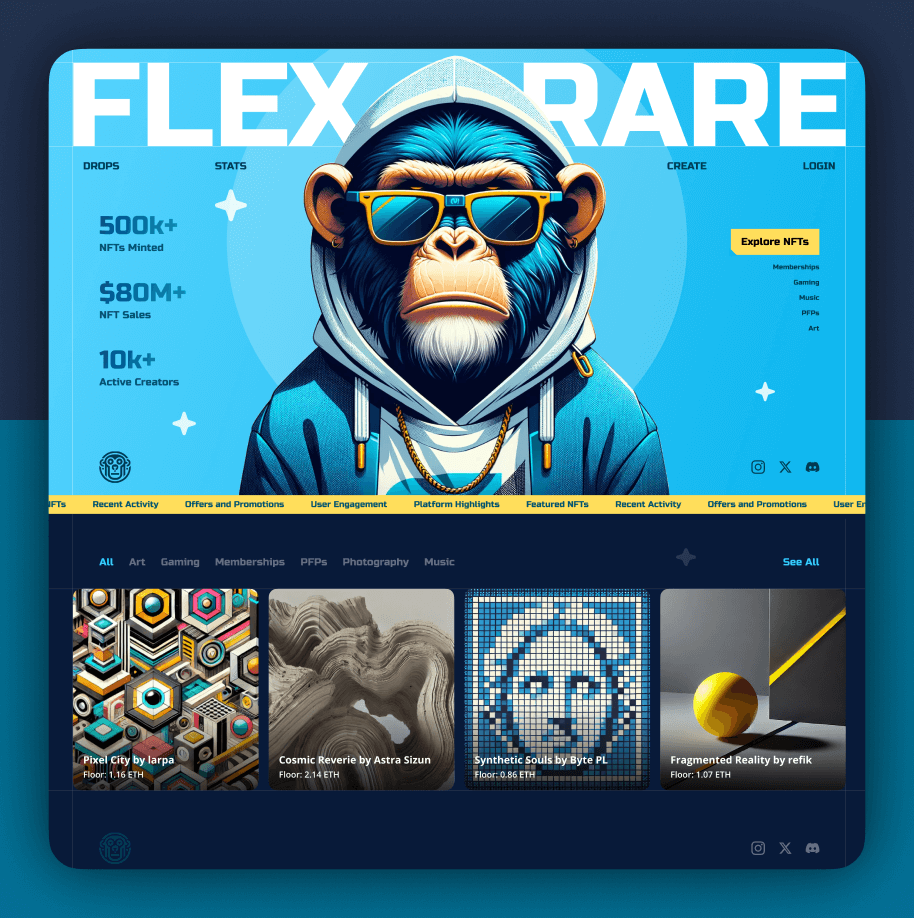 Flex Rare - An NFT Marketplace